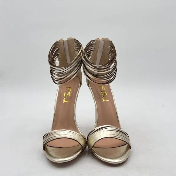 ﻿ FSJ Women Round Open Toe Sandals Sexy High Heels Pumps  Lace Ankle Strap D'ors