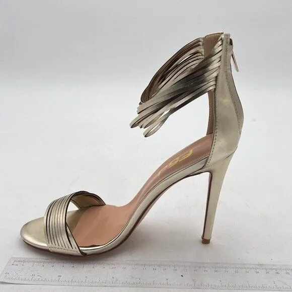 ﻿ FSJ Women Round Open Toe Sandals Sexy High Heels Pumps  Lace Ankle Strap D'ors