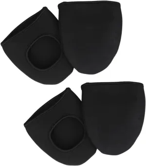 2Pairs Cycling Shoe Covers Windproof and Heat Preserving Overshoes for Outdoor Cycling Activities and Easy to Wear Cycling Accessory for All Black