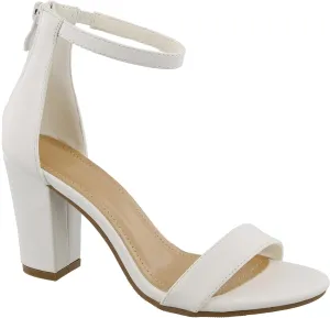 ABSOLEX Women Ankle Wrap Strap Open Toe Medium Heel Shoe