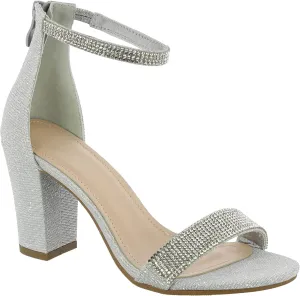 ABSOLEX Women Ankle Wrap Strap Open Toe Medium Heel Shoe