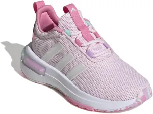 adidas Racer TR23 Sneaker, Clear Pink/Zero Metallic/Bliss Pink, 6 US Unisex Big Kid