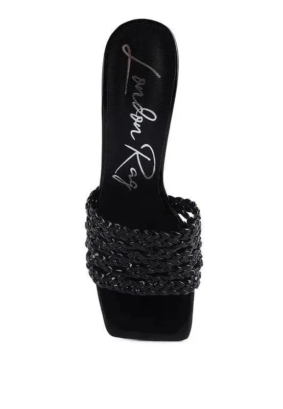 Adorbs Braided Straps Slider Sandals-Rag & Co