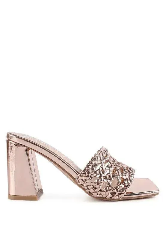 Adorbs Braided Straps Slider Sandals-Rag & Co