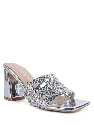 Adorbs Braided Straps Slider Sandals-Rag & Co