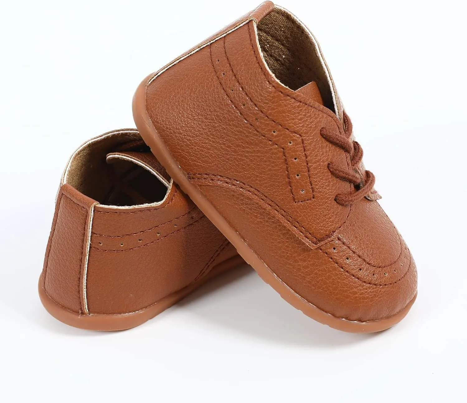 AGJ Baby Boys Girls Oxford Dress Shoes Infant Toddler PU Leather Soft Sole Wedding Walking Non-Slip Shoe