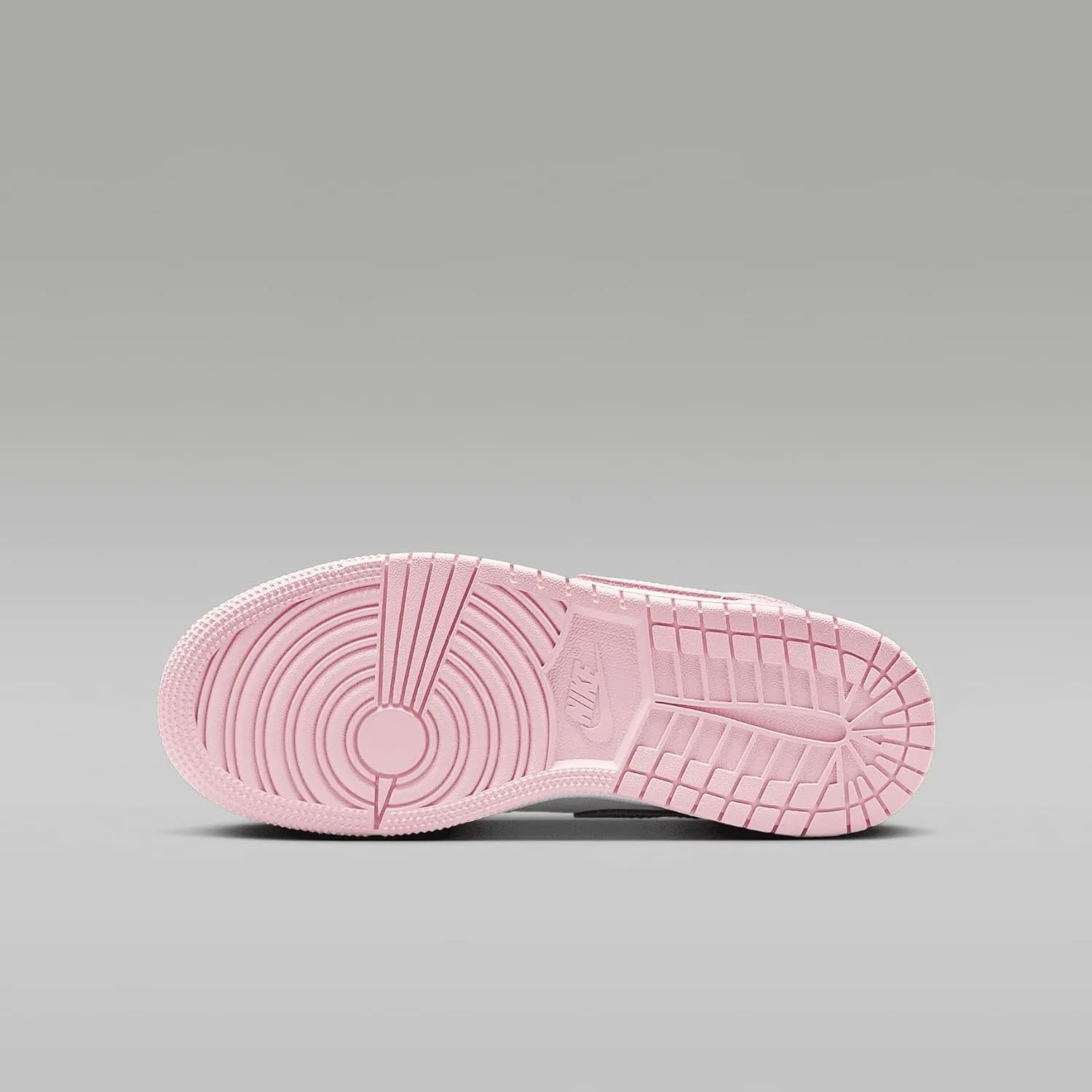 Air Jordan 1 Mid Big Kids' Shoes (DQ8423-608, Pink Foam/Fire Red/White)
