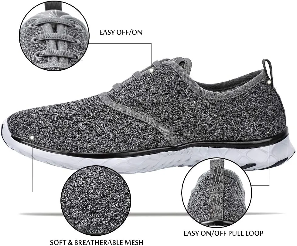 ALEADER Men's Quick Drying Aqua Water Shoes