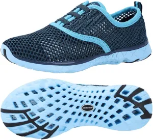 ALEADER Women's Lightweight Aqua Water Shoes Slip-on Quick Drying Swim Shoes
