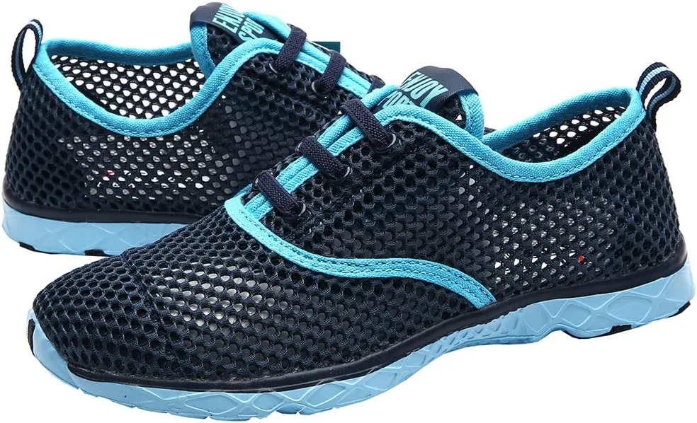 ALEADER Women's Lightweight Aqua Water Shoes Slip-on Quick Drying Swim Shoes