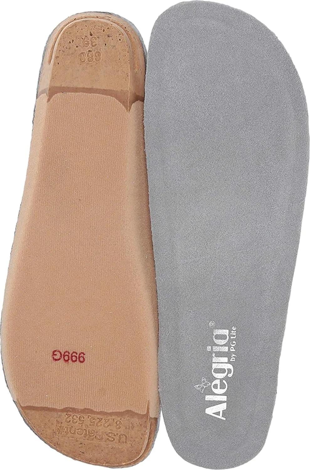 Alegria Replacement Insole Grey 1 EU 37 (US Women's 7-7.5) Regular