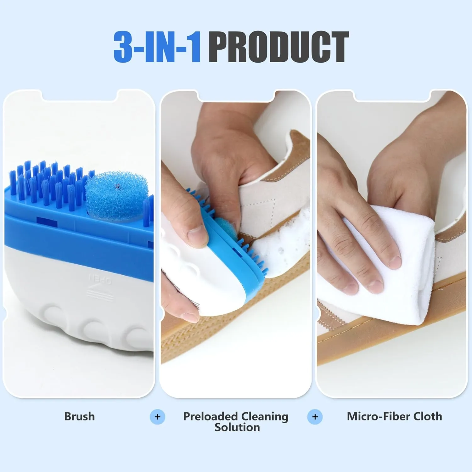 All-in-1 Sneaker Cleaner Kit | Sneaker Cleaner, White Shoe Cleaner, Tennis Shoe Cleaner | Travel Shoe Cleaner