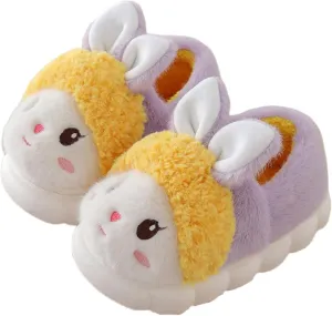 Animal slippers for women Cute rabbit slippers Soft warm winter home plush cotton slippers Cotton shoes