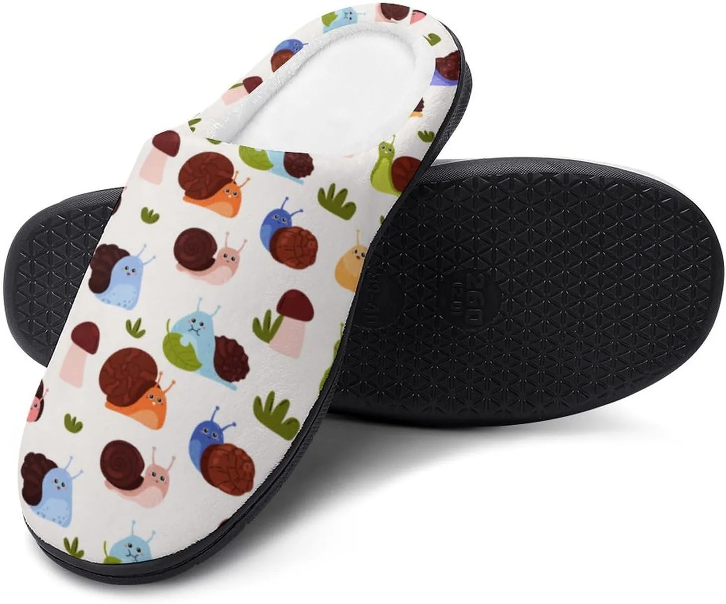 Anime Cactus Clog Slippers For Men Warm House Slippers Women Cotton Slippers Soft Bedroom Slip-On Shoes Indoor Outdoor