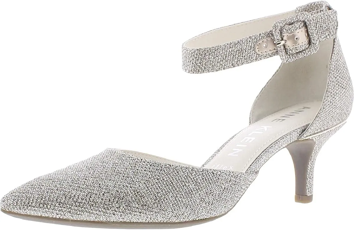 Anne Klein Womens Fabulist Ankle Wrap Dress Pumps