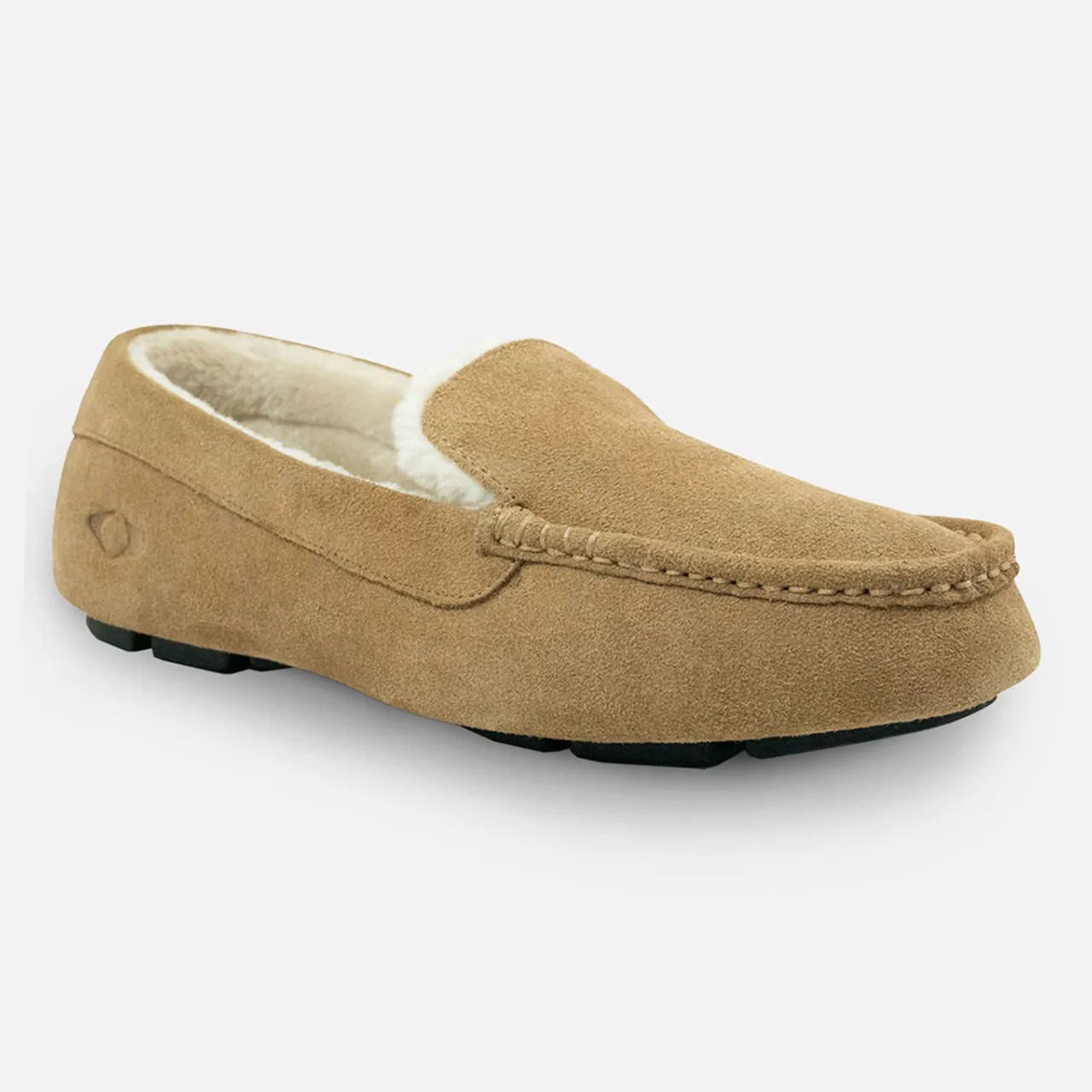 Apexfoot Men's Unisex Orthopedic Moccasin Slipper Camel - Medium (B/D)