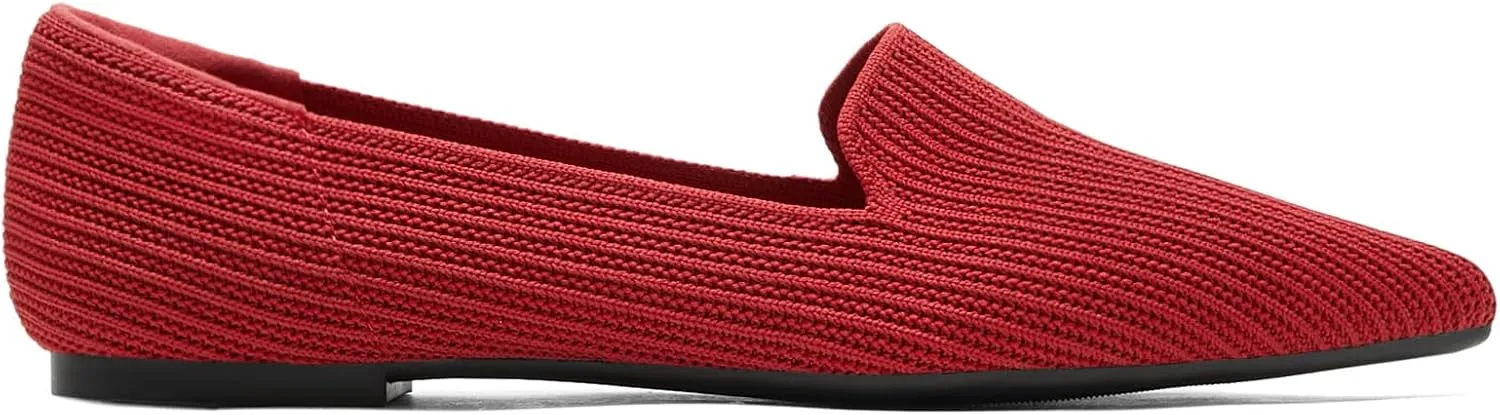 Arromic Women Loafers Flats Comfortable Pointed Toe Loafer Flat Washable Knit Slip On Women Flats for Office Work Casual