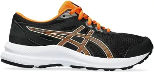 ASICS Contend 8 Gs Trainers, Black Bright Orange, 32.5 EU / 13.5 UK