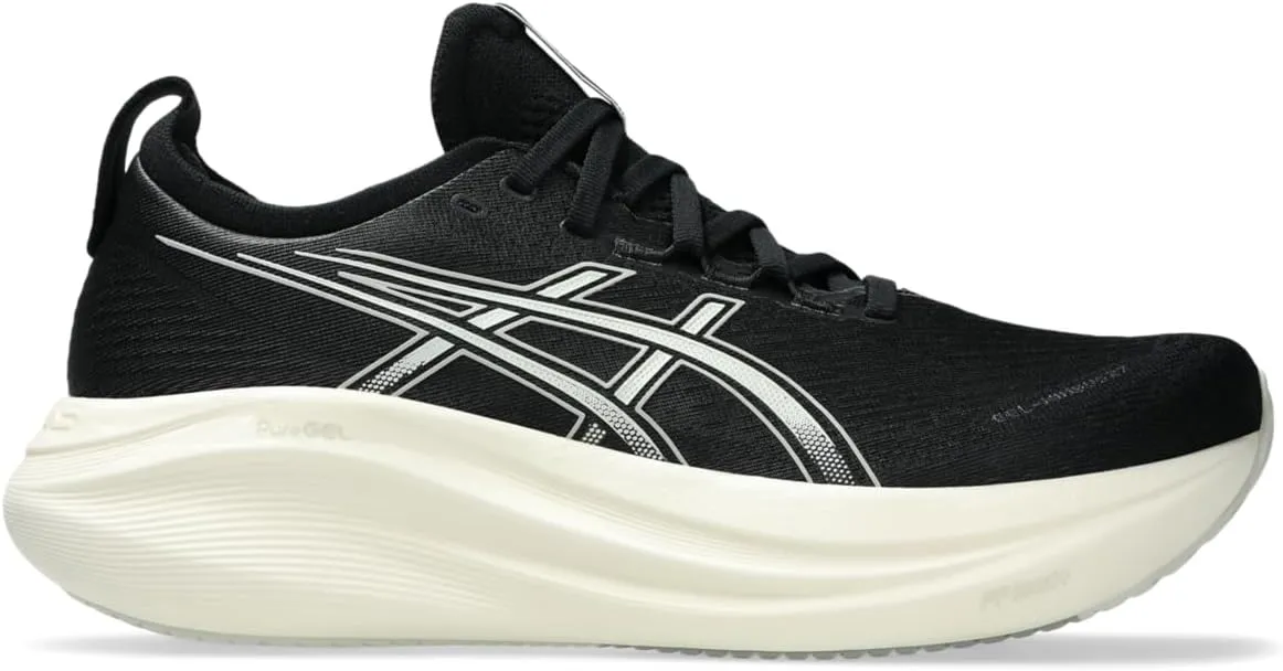 Asics Men's Gel-Nimbus 27 Running Shoe, 15, Black/Lake Grey