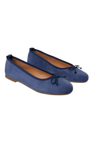 Ballerina Navy suede - Lucy Lu - Pavement
