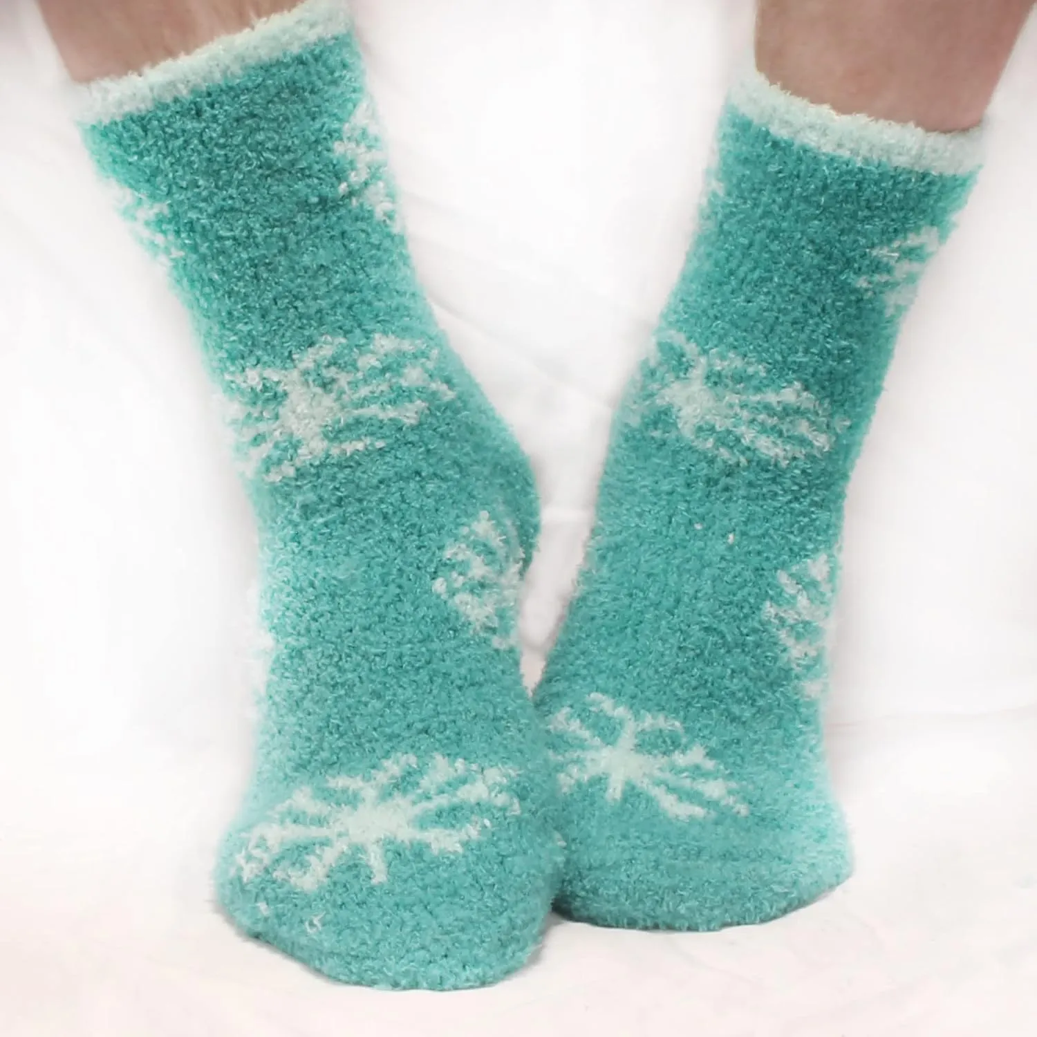 BambooMN Super Soft Warm Fuzzy Stripe/Polka Dot/Gradient/Snowflake Socks