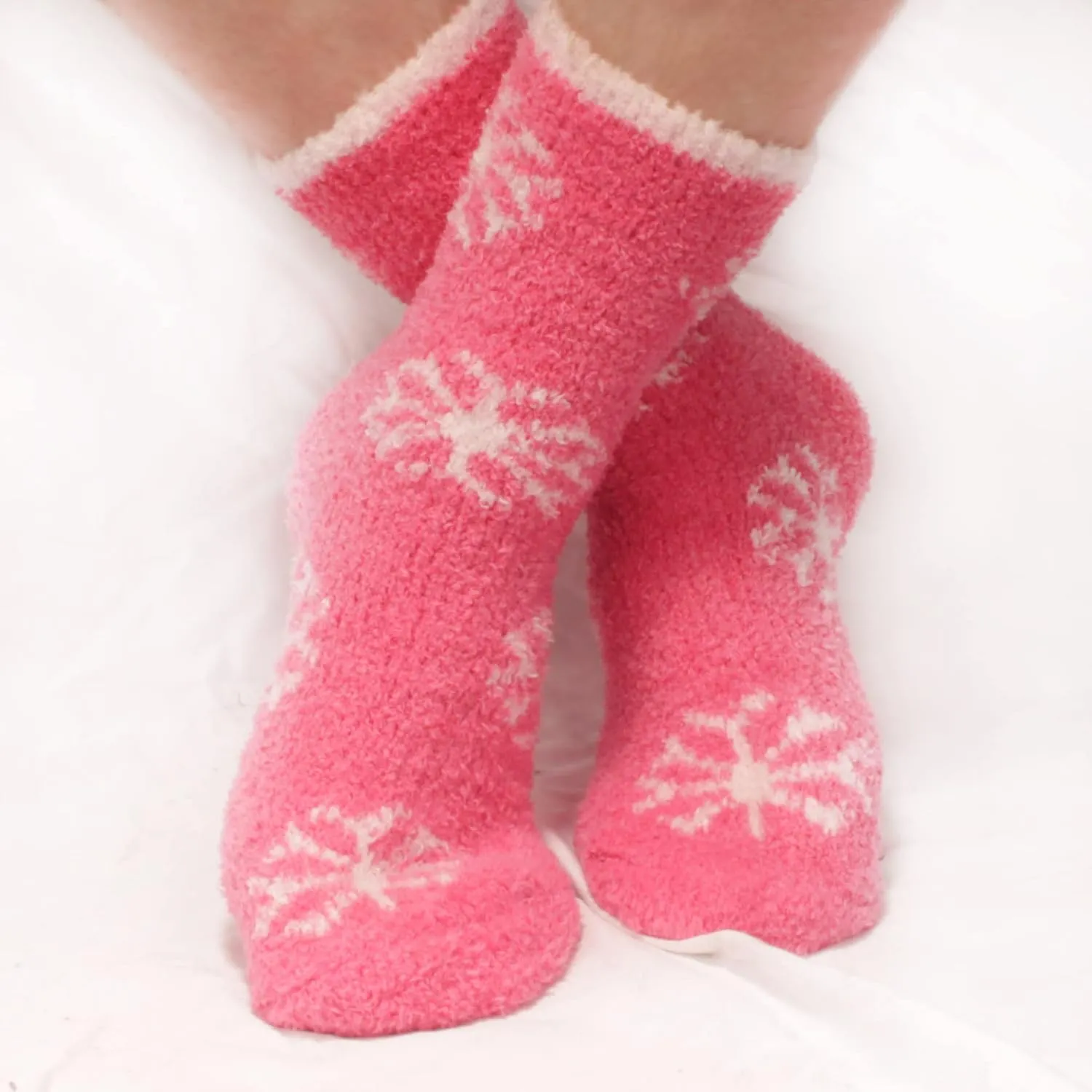 BambooMN Super Soft Warm Fuzzy Stripe/Polka Dot/Gradient/Snowflake Socks