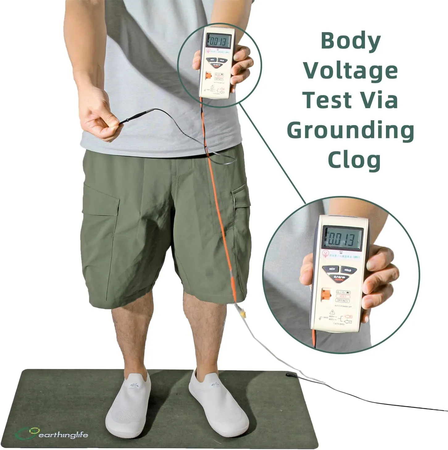 Barefoot Grounding Shoes Slip On Wide Toe Box Conductive Flexible Outsole Zero Drop Connect to Earth More Energy Reduce Stress Enhancing Movement Better Sleep Pain Relief