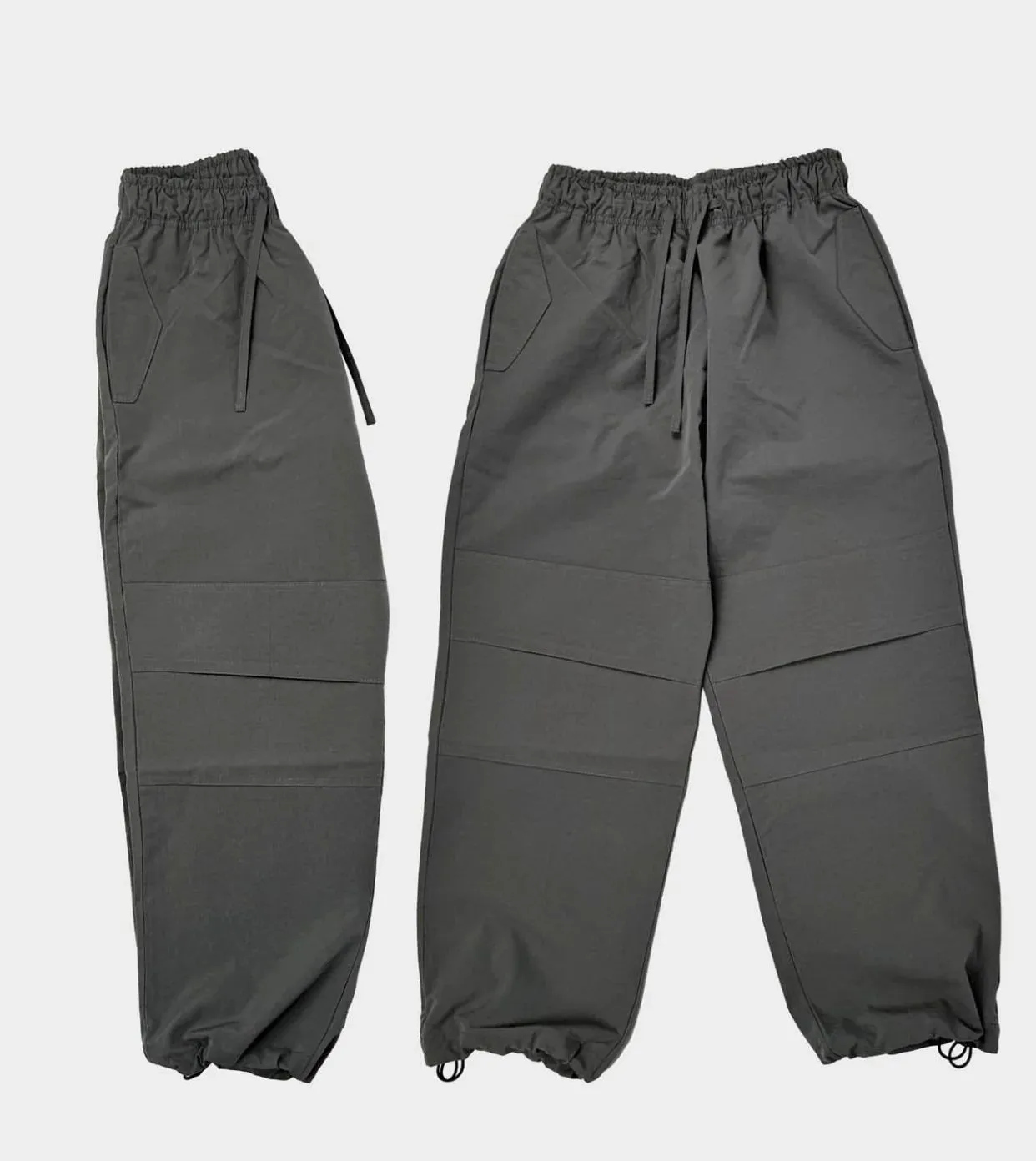 Basic Parachute Pants with Knee Line