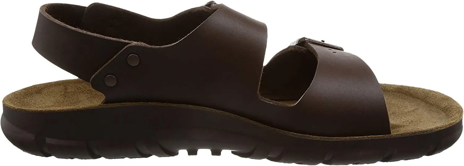 BIRKENSTOCK Men's Ankle Strap Professional Shoe Soft Bed (Birko Flor) Kano Black Size 12 UK, 39 EU
