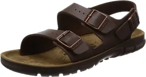 BIRKENSTOCK Men's Ankle Strap Professional Shoe Soft Bed (Birko Flor) Kano Black Size 12 UK, 39 EU