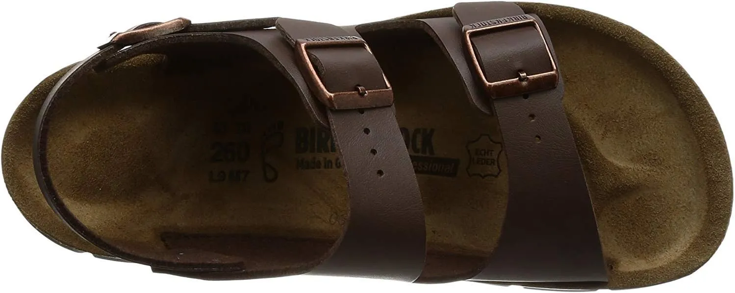 BIRKENSTOCK Men's Ankle Strap Professional Shoe Soft Bed (Birko Flor) Kano Black Size 12 UK, 39 EU