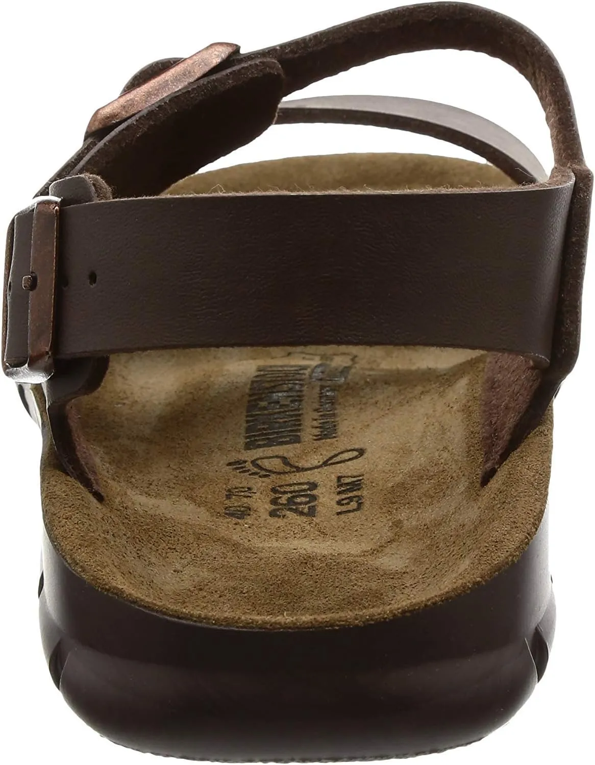 BIRKENSTOCK Men's Ankle Strap Professional Shoe Soft Bed (Birko Flor) Kano Black Size 12 UK, 39 EU