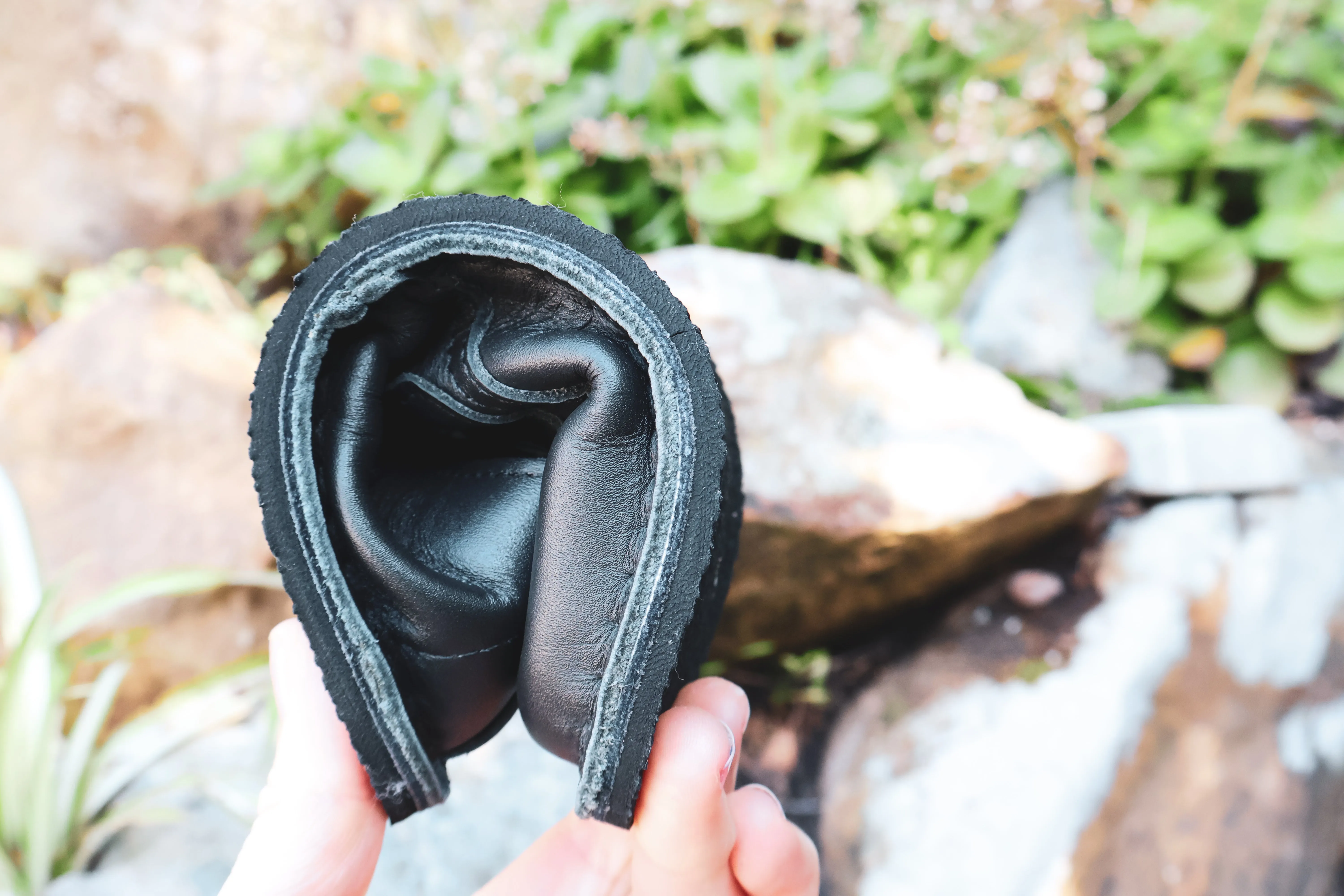Black School Shoe - Velcro