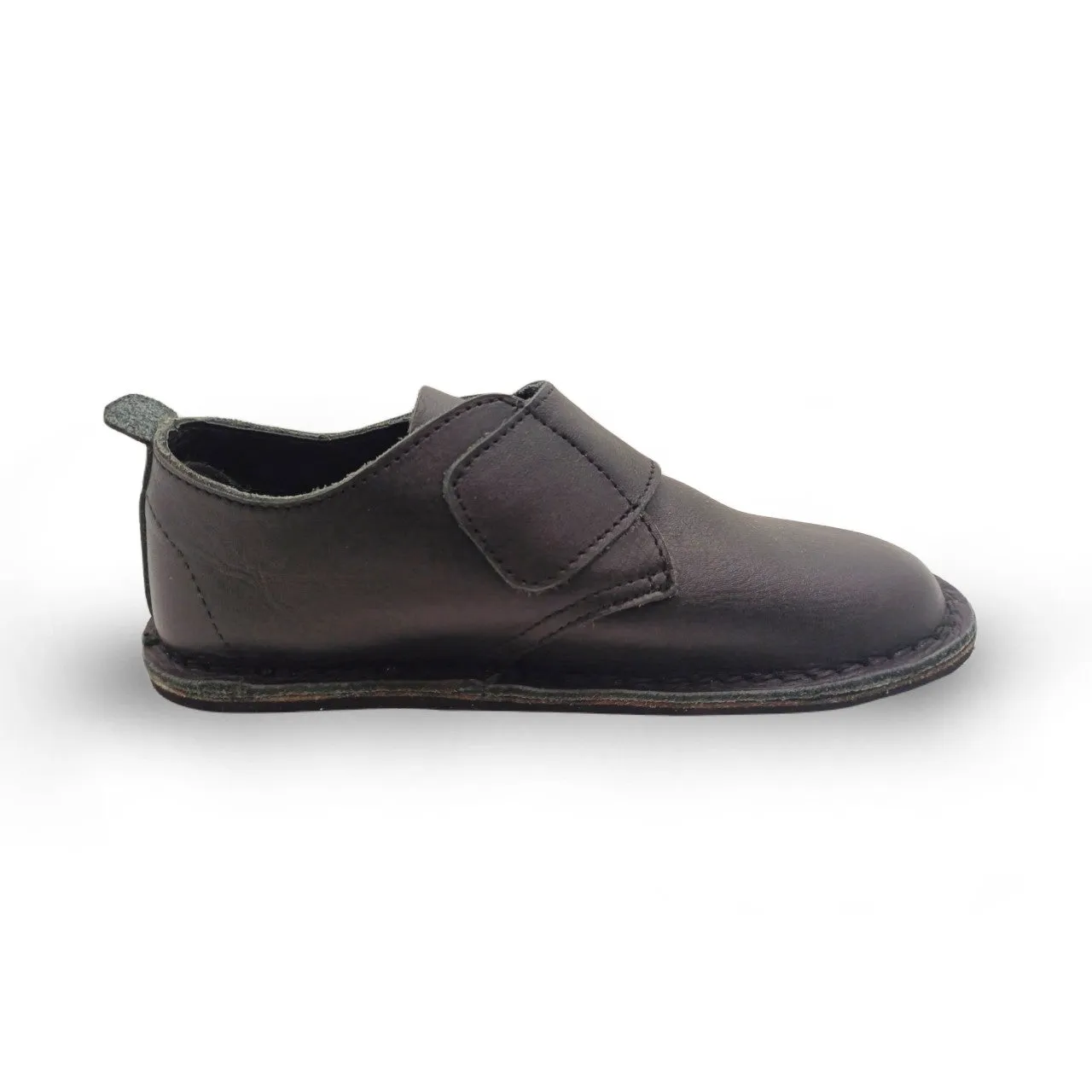 Black School Shoe - Velcro