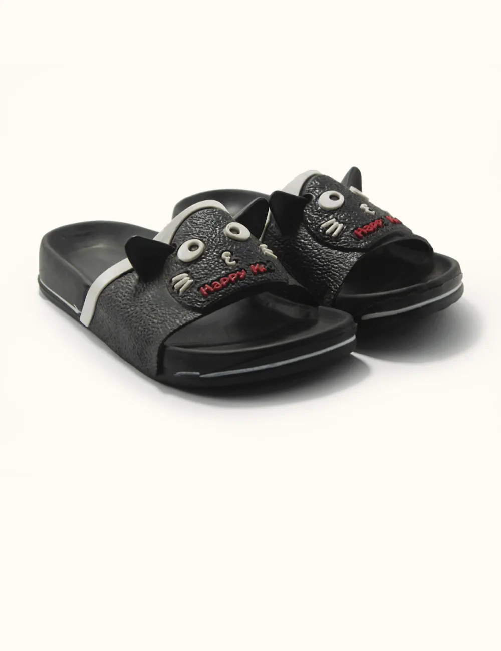 Black | Soft Slippers for Kids