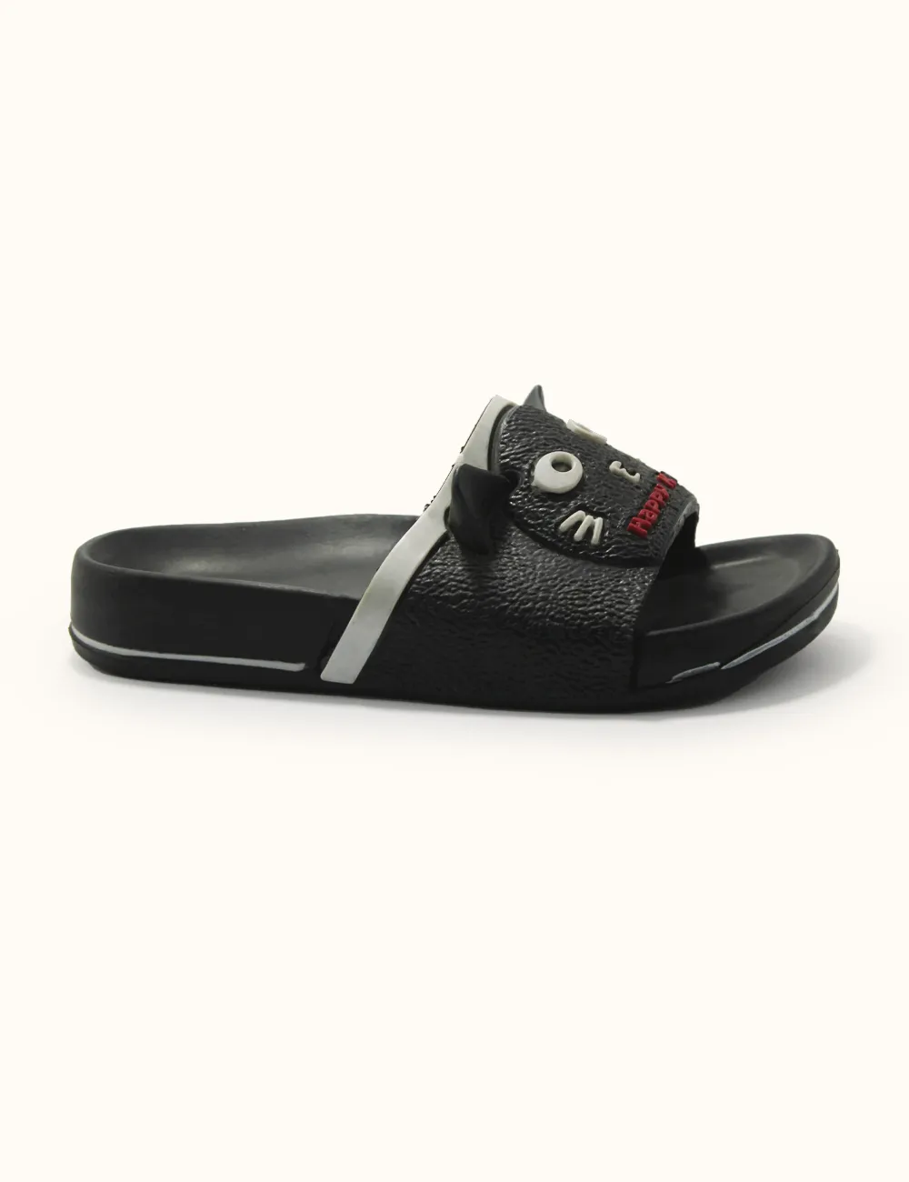 Black | Soft Slippers for Kids