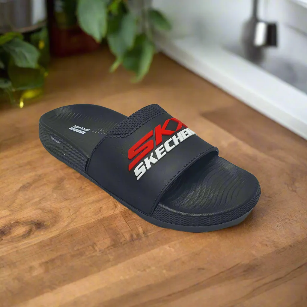 Black Soft Slippers for Men