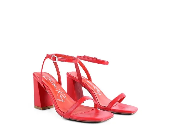 BLOCK HEEL ANKLE STRAP SNADALS