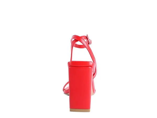 BLOCK HEEL ANKLE STRAP SNADALS