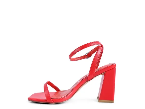 BLOCK HEEL ANKLE STRAP SNADALS