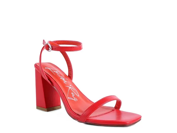 BLOCK HEEL ANKLE STRAP SNADALS