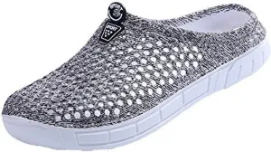 BODON Womens Summer Breathable Mesh Slippers Lightweight Mesh Clog Quick Drying Garden Shoes Footwear Anti-Slip Shoes