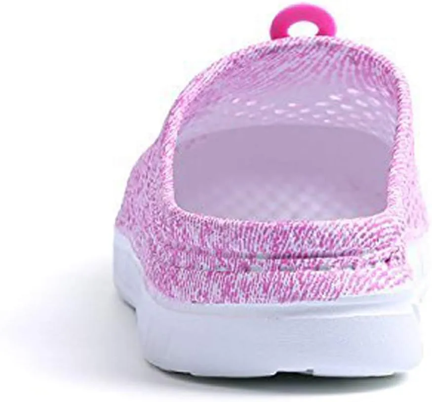 BODON Womens Summer Breathable Mesh Slippers Lightweight Mesh Clog Quick Drying Garden Shoes Footwear Anti-Slip Shoes