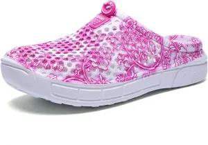 BODON Womens Summer Breathable Mesh Slippers Lightweight Mesh Clog Quick Drying Garden Shoes Footwear Anti-Slip Shoes