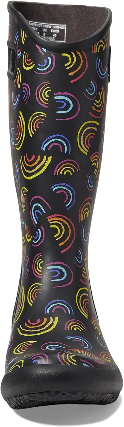 BOGS Women's Rainboot-Wild Rainbow Rain Shoe