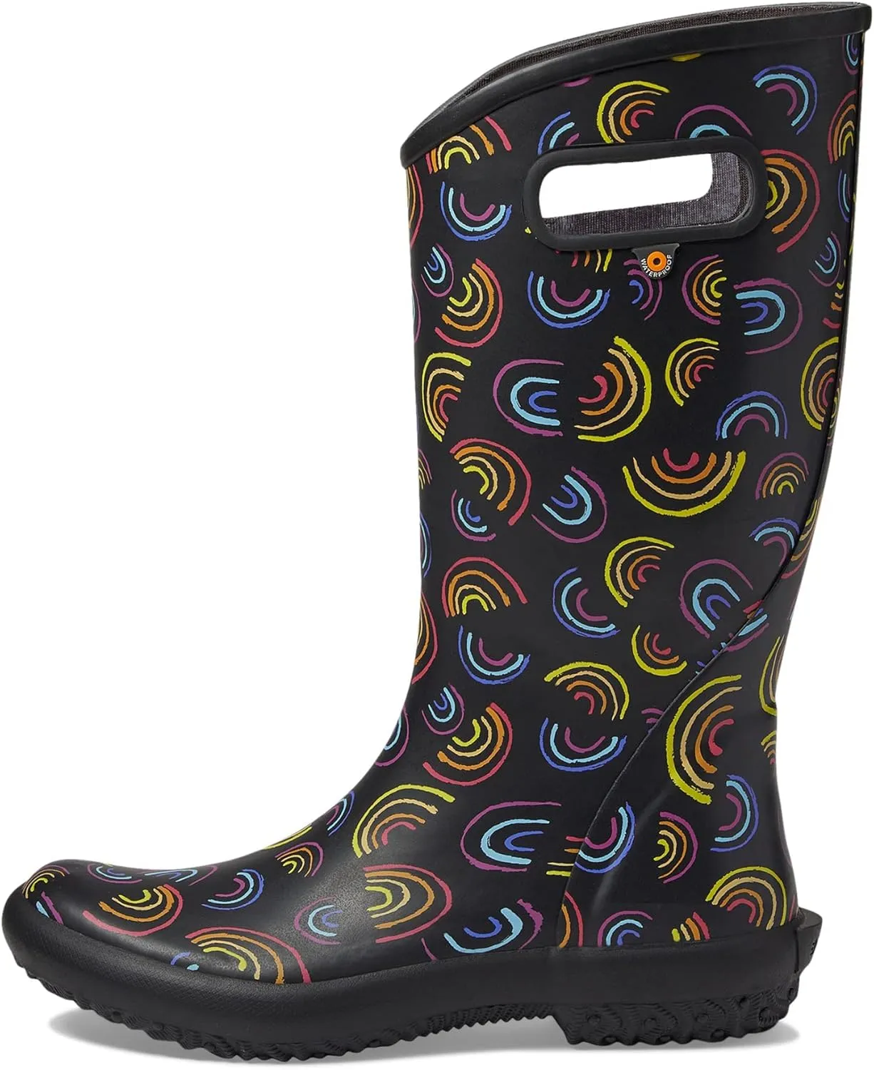 BOGS Women's Rainboot-Wild Rainbow Rain Shoe