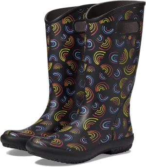 BOGS Women's Rainboot-Wild Rainbow Rain Shoe