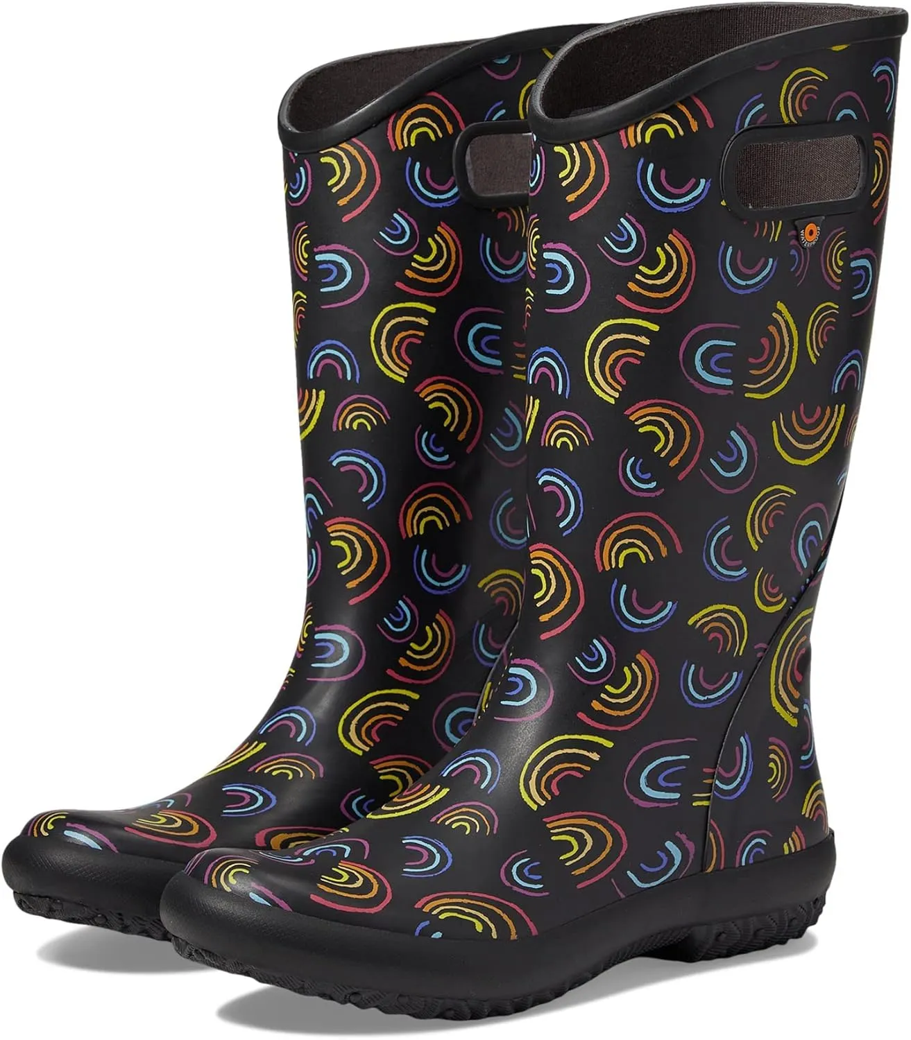BOGS Women's Rainboot-Wild Rainbow Rain Shoe