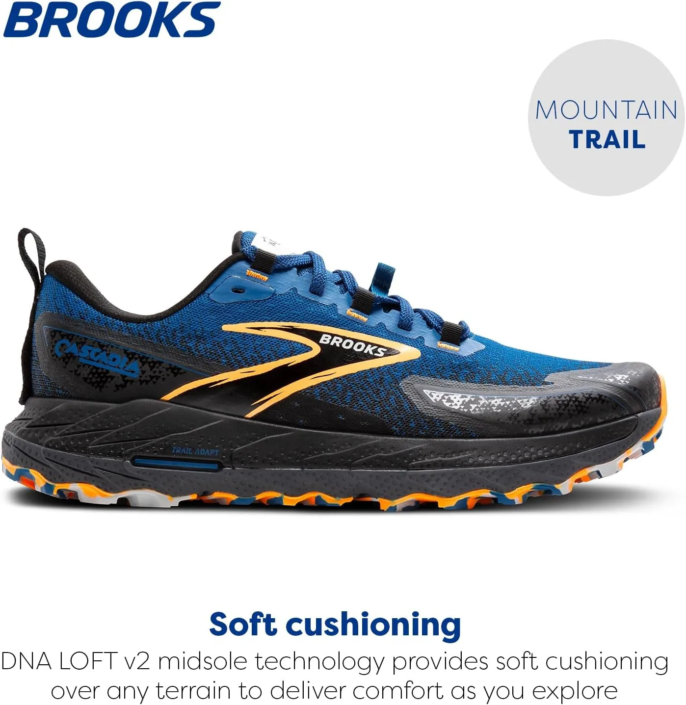 Brooks Men’s Cascadia 18 Mountain Trail Running Shoe