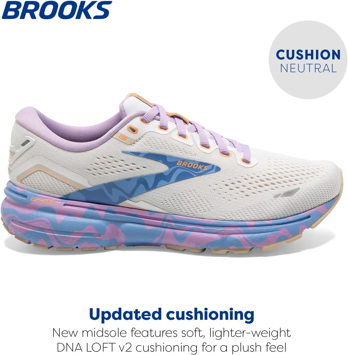 Brooks Women's Ghost 15 Neutral Running Shoe